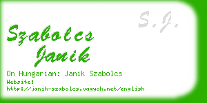 szabolcs janik business card